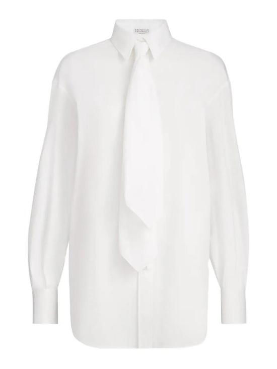 26FW 브루넬로 쿠치넬리 반팔 티셔츠 M0091M3A56C159 WHITE