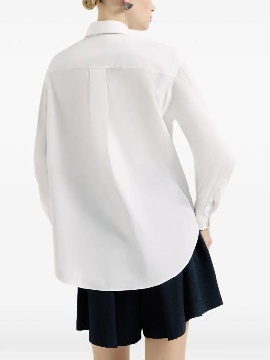 26FW 브루넬로 쿠치넬리 반팔 티셔츠 M0091M3A56C159 WHITE - BRUNELLO CUCINELLI