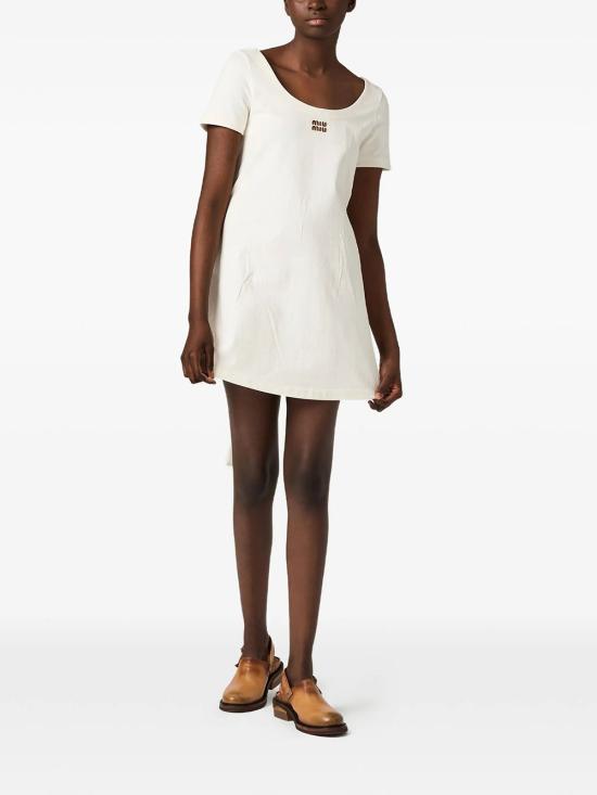 26FW 미우미우 스웨터 MF6409SOOO1965 F0009 WHITE - MIU MIU
