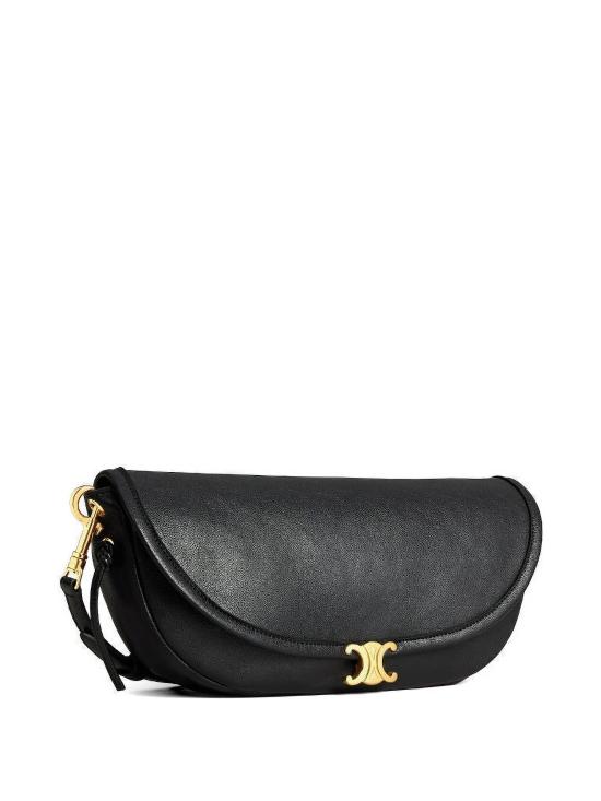 26FW 셀린느 리틀 하프 문 소프트 트리옹프 백 L10373778 38NO BLACK - CELINE
