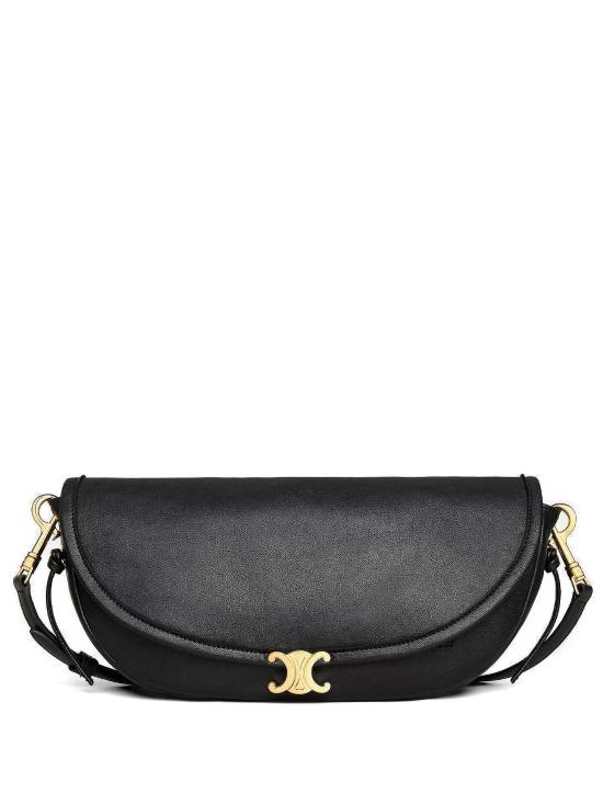 26FW 셀린느 리틀 하프 문 소프트 트리옹프 백 L10373778 38NO BLACK
