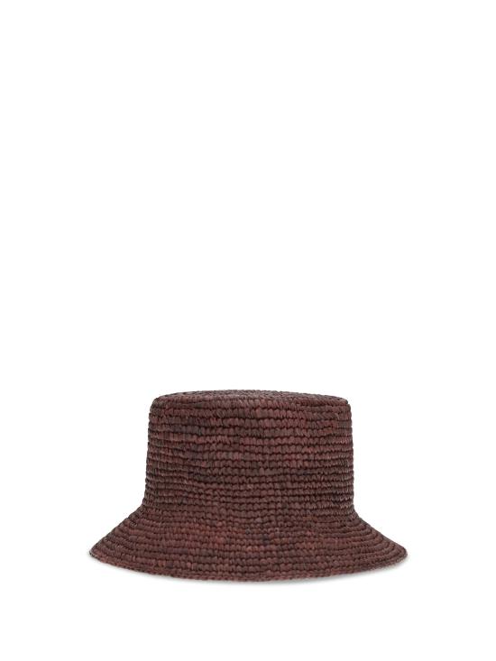 26SS 비비안웨스트우드 와이드 브림 라피아 버킷햇 81020009K005N D411 BROWN - VIVIENNE WESTWOOD