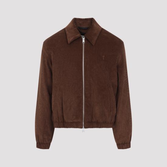 26FW 아미 울 아미 드 꾀흐 패딩 재킷 HJK830 CO0089 2221 CHOCOLATE BROWN