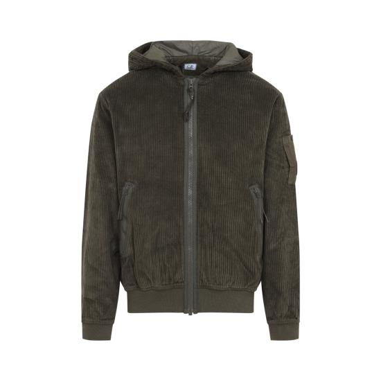 26FW 씨피 컴퍼니 후드 티셔츠 21CMSS221A 110472G 683 IVYGREEN - C.P. COMPANY
