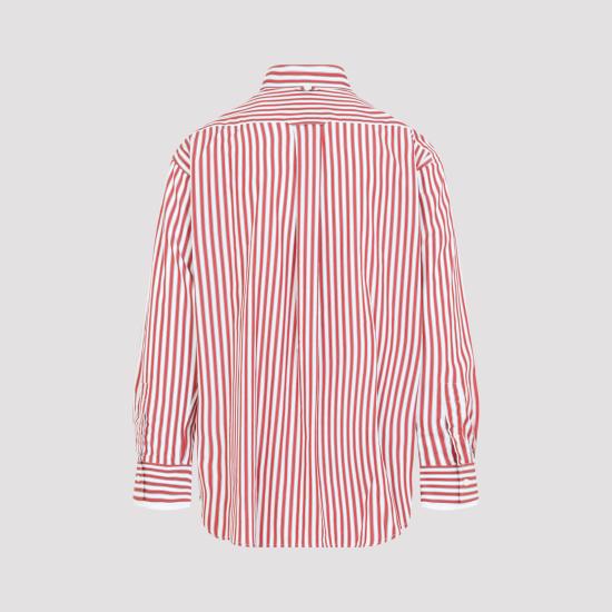 26FW 아미 긴팔 셔츠 USH863 CO0250 A219 RUBY RED WHITE - AMI