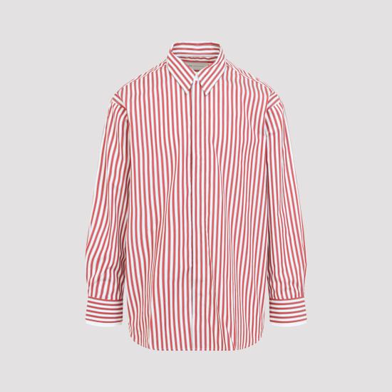 26FW 아미 긴팔 셔츠 USH863 CO0250 A219 RUBY RED WHITE - AMI
