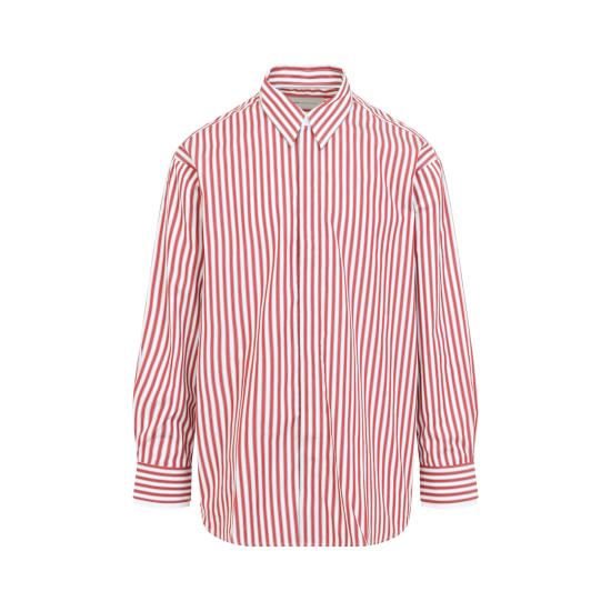 26FW 아미 긴팔 셔츠 USH863 CO0250 A219 RUBY RED WHITE - AMI