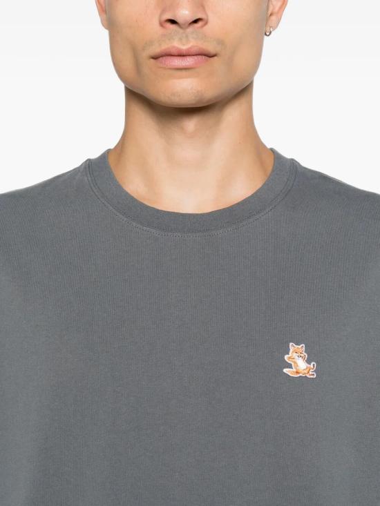 26FW 메종키츠네 반팔 티셔츠 MRMJT37KJ7025 0585 STONE GREY - MAISON KITSUNE