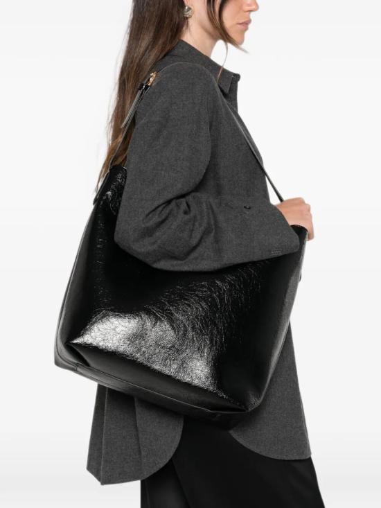 26FW 더모아레 토트백 262WTMZ00CVFL 0303A JET BLACK - THEMOIRE