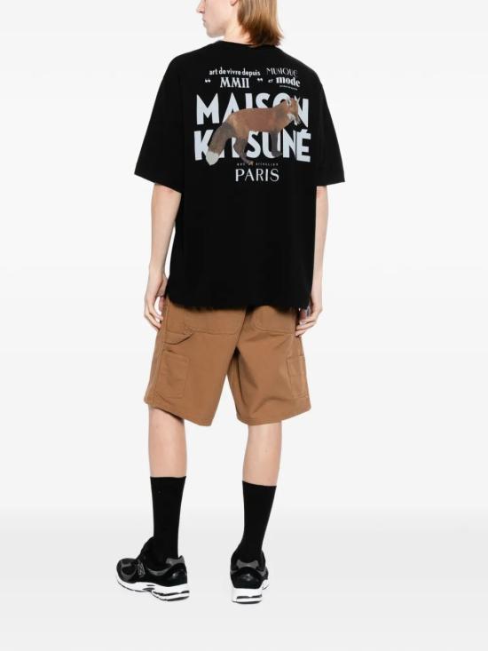 26FW 메종키츠네 반팔 티셔츠 MQMJT02KJ0119 P199 BLACK - MAISON KITSUNE