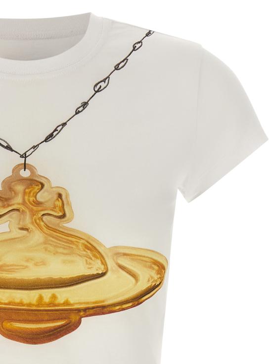 26FW 비비안웨스트우드 탑 1G01001DJ00BLA401 White - VIVIENNE WESTWOOD