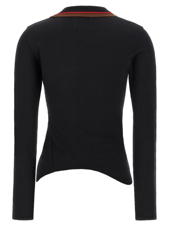 26FW 비비안웨스트우드 폴로 티셔츠 1H010007J00AUN401 Black - VIVIENNE WESTWOOD