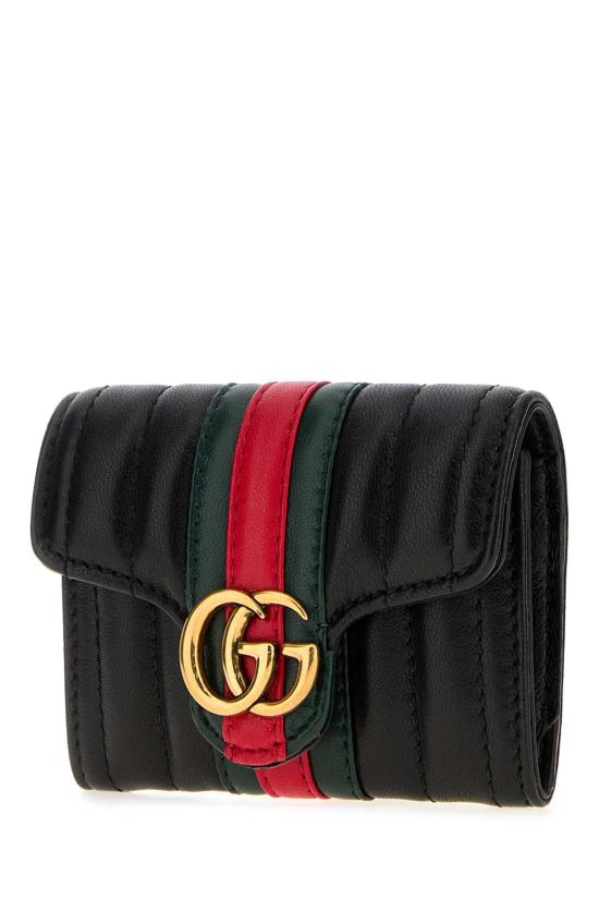 26FW 구찌 젯셋 GG 마몽 바이폴드 카드 케이스 A006X3AAHA4 1068 BLACKGREEN - GUCCI