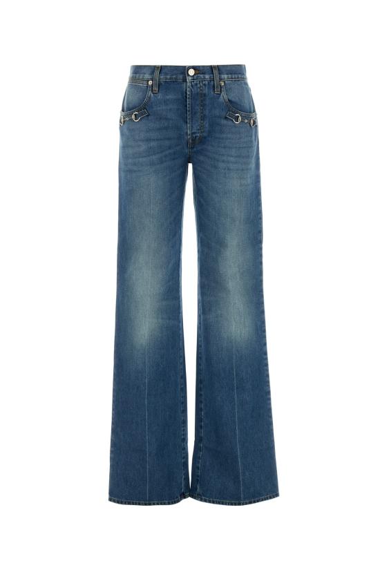 26FW 구찌 부츠컷 코튼 데님 팬츠 864707XDDJO 4011 DENIMBLUE