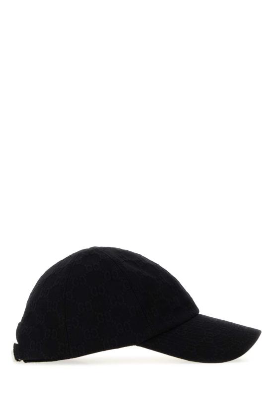 26FW 구찌 GG 엠보스 저지 베이스볼 캡 8757443HBMF 1000 BLACK - GUCCI