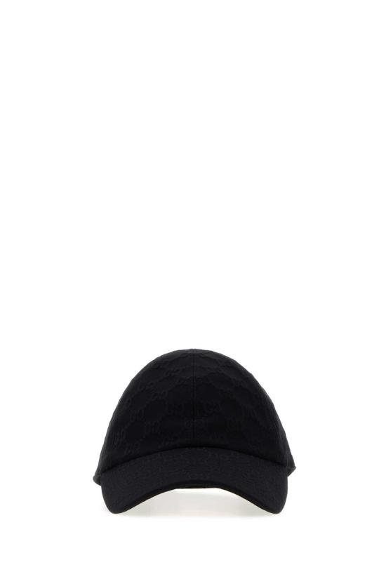 26FW 구찌 GG 엠보스 저지 베이스볼 캡 8757443HBMF 1000 BLACK