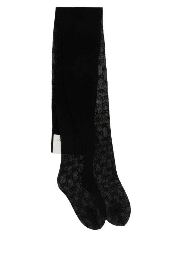26FW 구찌 GG 스트레치 나일론 타이츠 A006403GARH 1000 BLACK