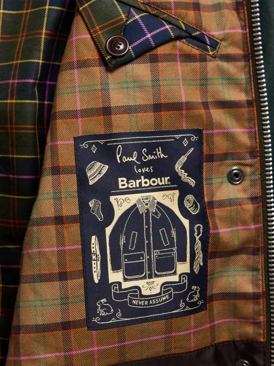 26FW 바버 자켓 LWX1600 GN75 BOTT GRN HERALDRY PRINT - BARBOUR