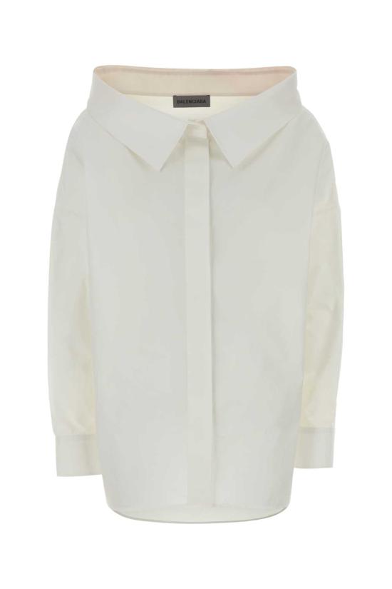 26FW 발렌시아가 셔츠 A009OOTRM17 9000 WHITE