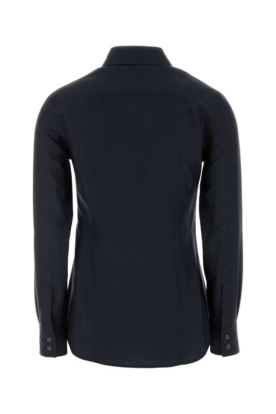 26FW 구찌 실크 포플린 셔츠 A007YMZAVRW 4440 INK - GUCCI