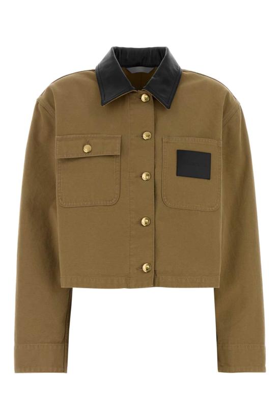 26FW 발렌시아가 크롭 워크웨어 재킷 A0029PTRP15 9501 BEIGE