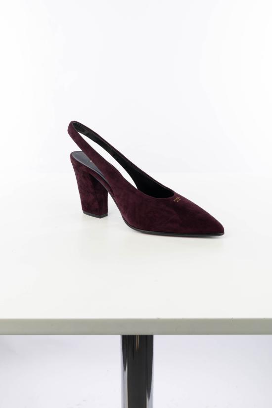 26FW 프라다 가죽 슬링백 펌프스 힐 1I693OFE085103 F0007 BORDEAUX - PRADA
