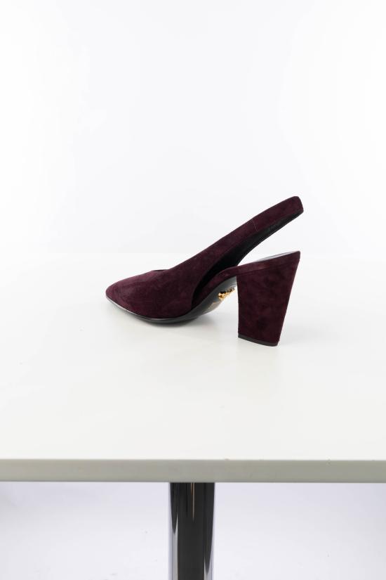 26FW 프라다 가죽 슬링백 펌프스 힐 1I693OFE085103 F0007 BORDEAUX - PRADA