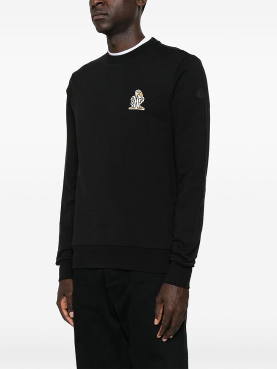 26FW 몽클레어 긴팔 티셔츠 8G00080 899V4 999 BLACK DOM - MONCLER