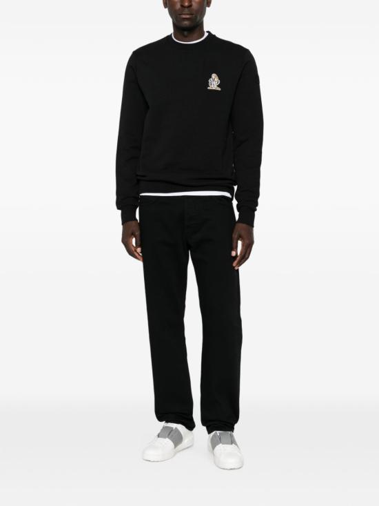 26FW 몽클레어 긴팔 티셔츠 8G00080 899V4 999 BLACK DOM - MONCLER