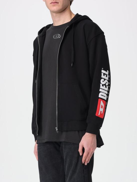26FW 디젤 s-boxt-zip-hood-div 후드집업 A20022 0GEAD 9XX BLACK DOM - DIESEL
