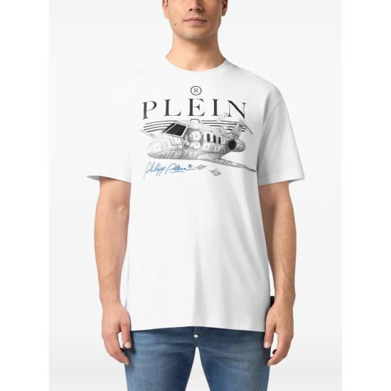 26FW 필립 플레인 탑 MTK9135 PJY002N 01 WHITE - PHILIPP PLEIN