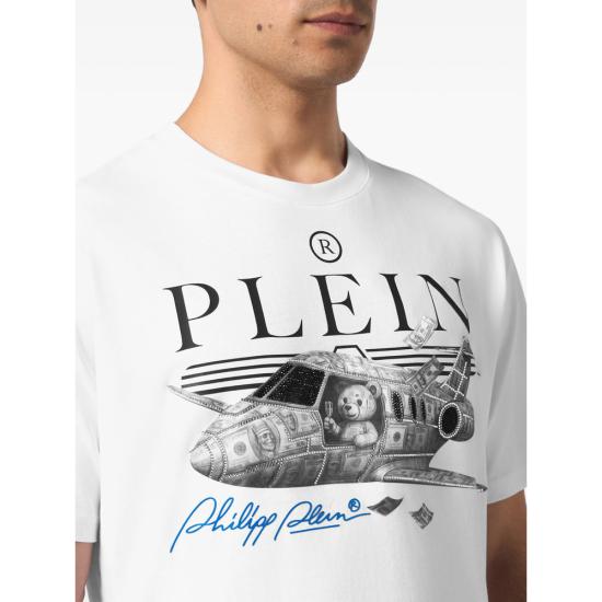 26FW 필립 플레인 탑 MTK9135 PJY002N 01 WHITE - PHILIPP PLEIN