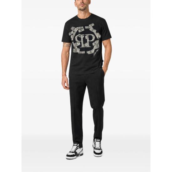 26FW 필립 플레인 탑 MTK9117 PJY002N 02 BLACK - PHILIPP PLEIN