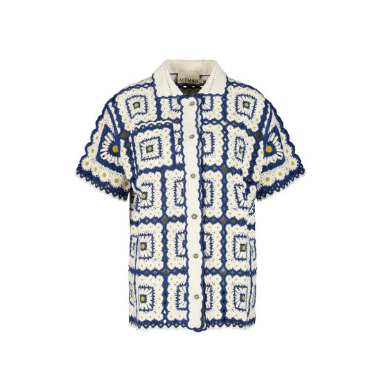 26FW 알레메 셔츠 7303T CREAM WHITE BLUE