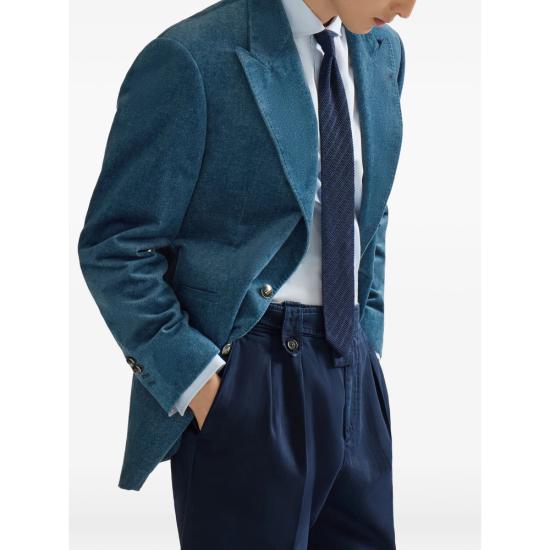 26FW 브루넬로 쿠치넬리 수트 자켓 MV4518BFC5 C014 BLUE - BRUNELLO CUCINELLI