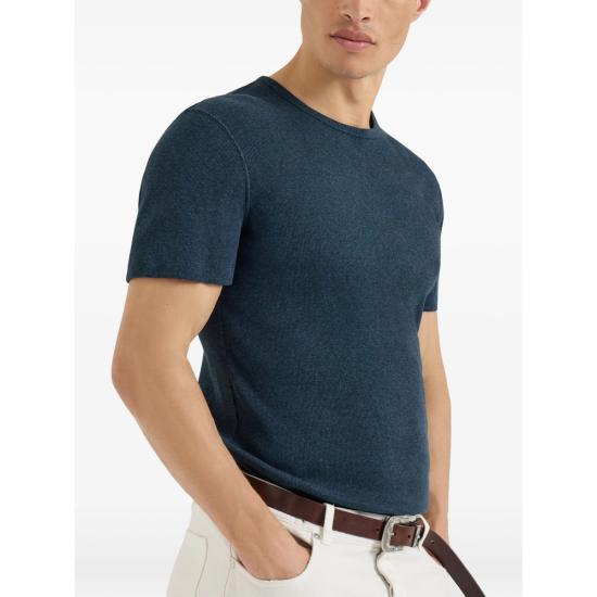 26FW 브루넬로 쿠치넬리 탑 MM8511336 C2220 BLUE - BRUNELLO CUCINELLI
