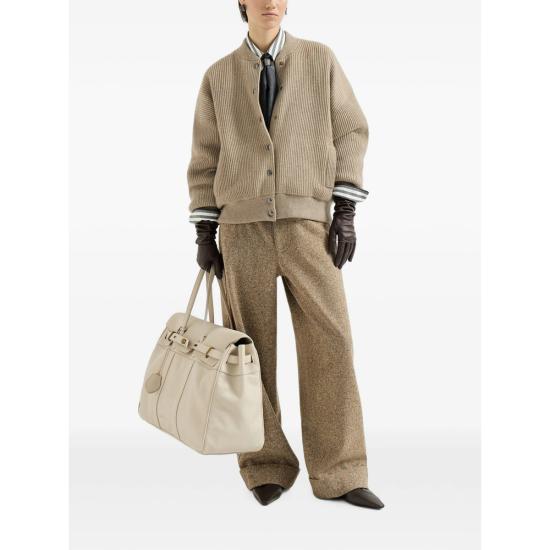 26FW 브루넬로 쿠치넬리 셔츠 MG702M2X26 C004 WHITE GREEN - BRUNELLO CUCINELLI