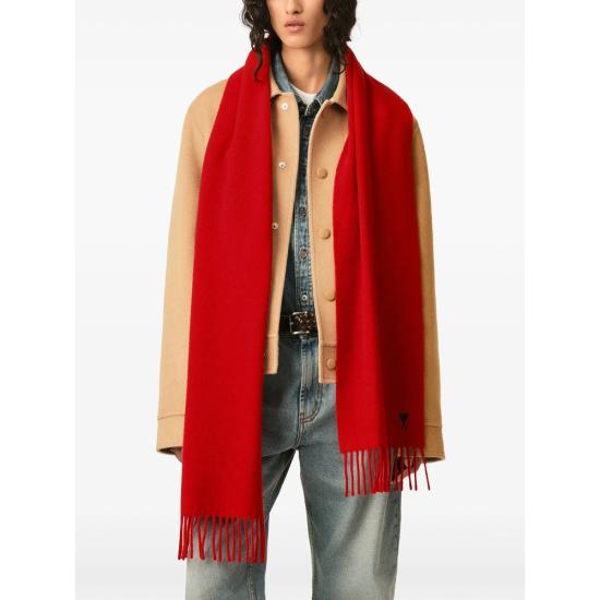 26FW 아미 머플러/스카프 USF677 AW0047 A186 RED - AMI