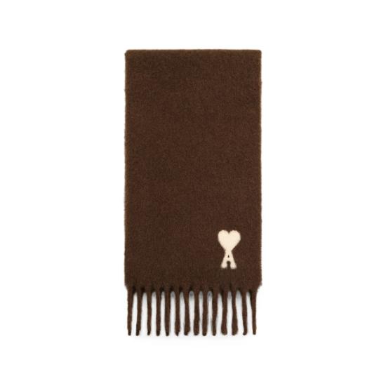 26FW 아미 알파카 아미 드 꾀흐 스카프 USF673 AW0004 2221 BROWN