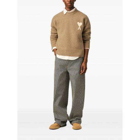 26FW 아미 ADC 크루넥 스웨터 UKS836 KN0135 A278 NEUTRALS - AMI
