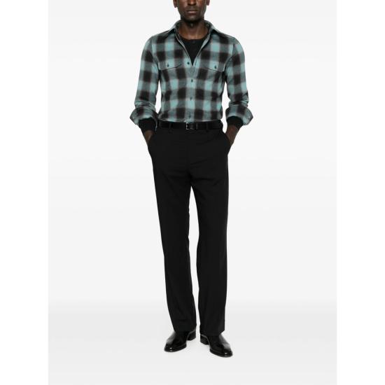 26FW 톰포드 셔츠 FMC344 HME001 TUF GREY BLUE - TOMFORD