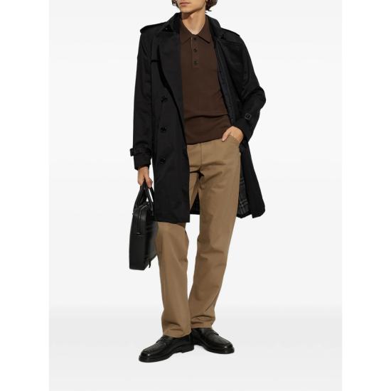 26FW 버버리 폴로 티셔츠 8132511 MARCUS LS C6491 BROWN - BURBERRY