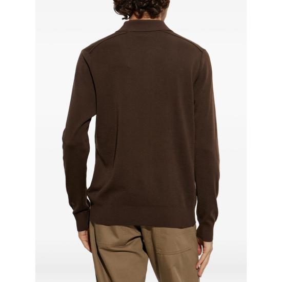 26FW 버버리 폴로 티셔츠 8132511 MARCUS LS C6491 BROWN - BURBERRY