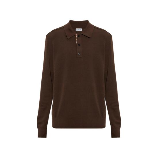 26FW 버버리 폴로 티셔츠 8132511 MARCUS LS C6491 BROWN