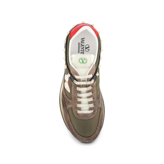 26FW 발렌티노 가라바니 스니커즈 9Y0S0O23ENB 1RE GREEN BROWN - VALENTINO GARAVANI
