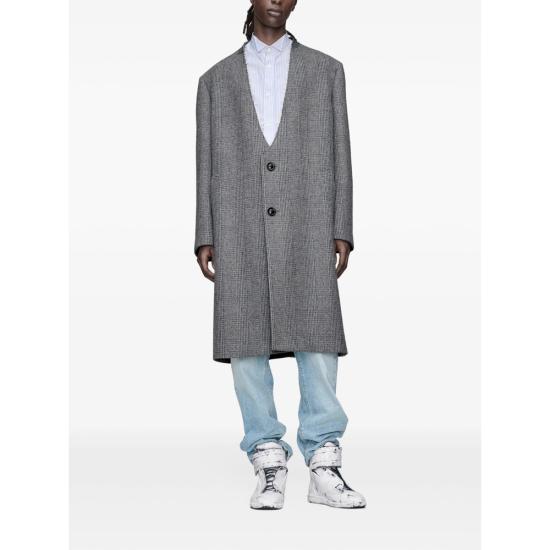 26FW 마르지엘라 폴디드 칼라 울 오버코트 M35904 S50AA0166 001F GREY - MAISON MARGIELA