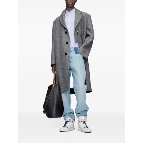 26FW 마르지엘라 폴디드 칼라 울 오버코트 M35904 S50AA0166 001F GREY - MAISON MARGIELA