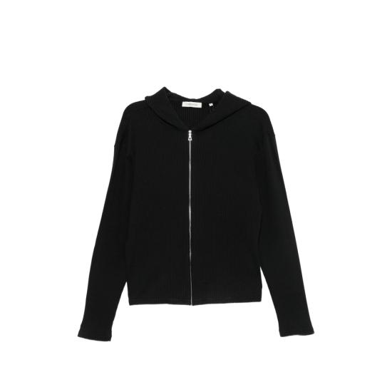 26FW 선플라워 니트웨어 2070 RIB ZIP BLACK