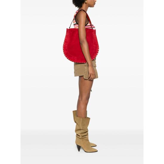 26FW 이자벨마랑 오스칸 소프트 숄더백 B2C03M PP0200FA 70SR RED - ISABEL MARANT