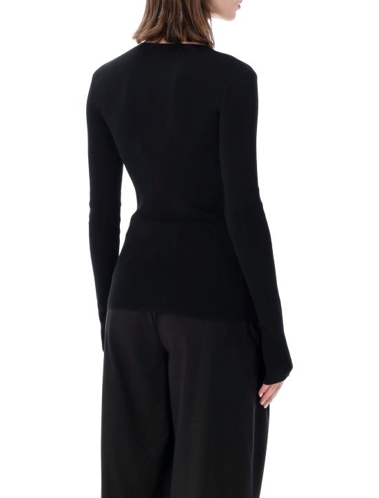 26FW 토템 탑 261WRT0491YA0172 001 Nero - TOTEME